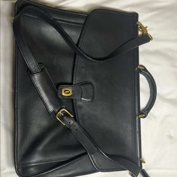 Vintage Coach Black Leather Briefcase - Picture 11 of 16